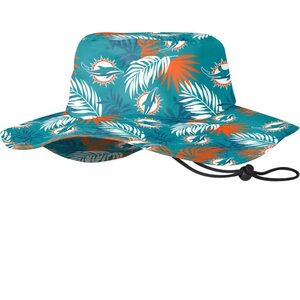 Men’s NFL team Dolphins logo sun bucket hat